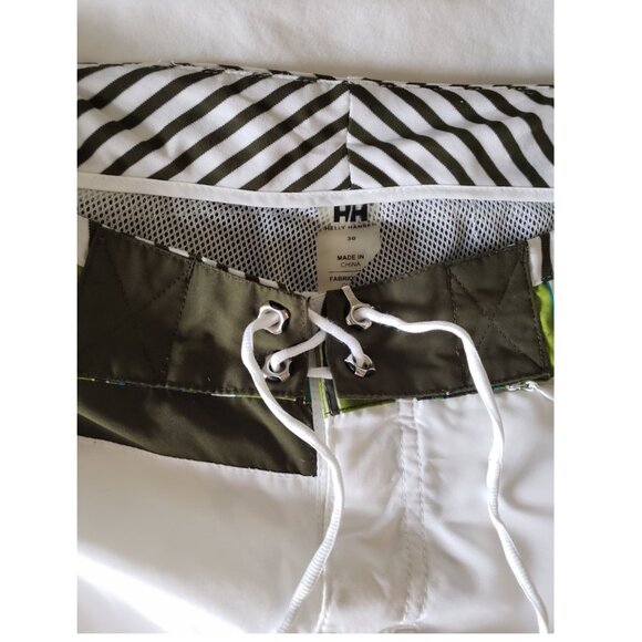 Helly Hansen Swim shorts Size 30 White and green Board Shorts Sailing - Picture 6 of 9